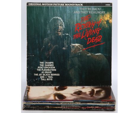 Vinyl records - Horror movie film soundtrack collection, Fear No Evil, Exorcist II The Heretic, Poltergeist, Phantom Of The O
