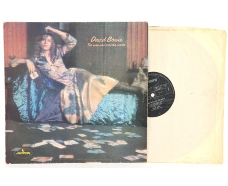 Vinyl record - David Bowie, The Man Who Sold The World, Mercury 6338041, misprint 'Tonny Visconti' to label. Condition Report