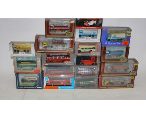 Exclusive First Editions  Original Omnibus and Others, A boxed collection of vintage commercial vehicles  1:76 scale, some li