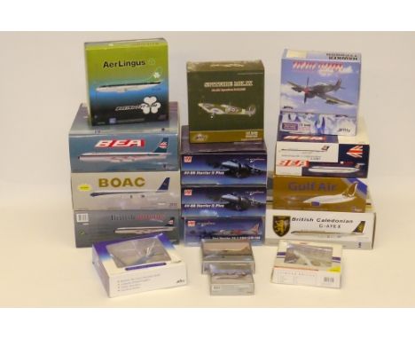 Boxed Civil and Military Aviation Models, Some limited edition including civil examples by Aviation 200 and In Flight (1:1200