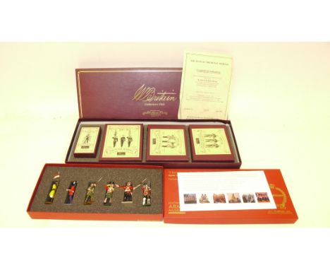 Britains Collectors Club and Tradition Modern Figure Sets,  Band of the Royal Marines, four boxes 3097,3098, 3099 and 3100, a