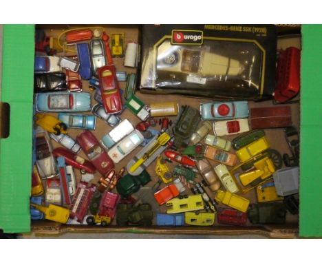 Post-war Playworn Diecast Vehicles, A collection of private , commercial, competition and military models including examples 