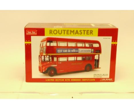 Sunstar Route Master, A boxed 1:24 scale limited edition model 2908, RM 870-WT 870 the first Routemaster with a  Leyland engi