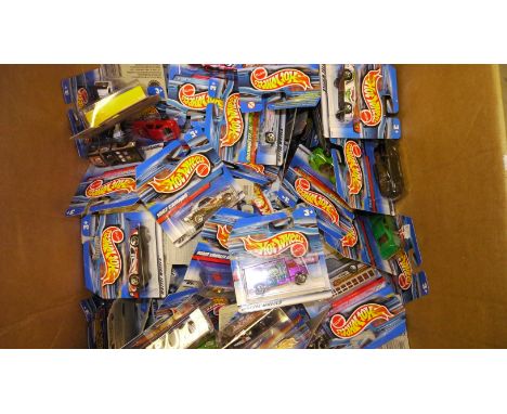 Hot Wheels, A collection of factory sealed 1:64 scale vehicles, 2000s, including private, competition and commercial models, 