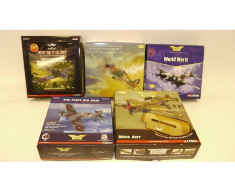 Corgi Aviation Archive, A group of WWII aircraft, 1:72 scale and limited edition, comprising PR99415 Grumman Avenger, AA32012