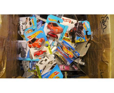 Hot Wheels, A collection of factory sealed 1:64 scale vehicles, 2000s, including private, competition and commercial models, 