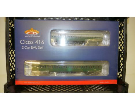 Bachmann 00 Gauge 31-376 BR green  2EPB EMU 2-Car unit, in original box, E, box VG