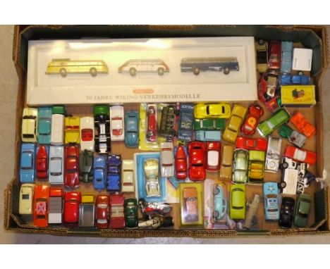 Post-war Small Scale Vehicles,  A collection of vintage private and commercial vehicles, including examples by Matchbox, L.J.