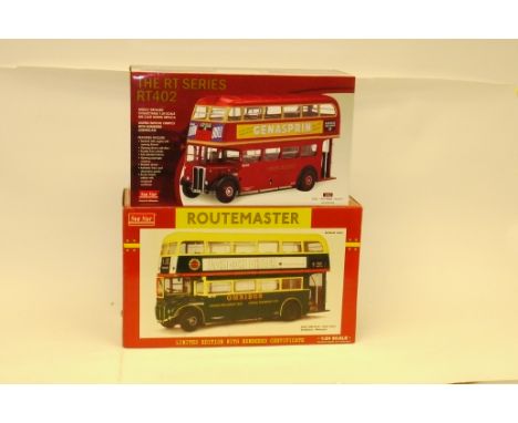 Sunstar Double Decker Buses, A boxed duo of 1:24 scale limited edition models comprising, 2907, RM 2191-CUV 191C Shillibeer W