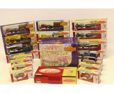 Lledo Days Gone Trackside and Showman's Range, A boxed collection of 'OO' scale vintage commercial models some limited editio