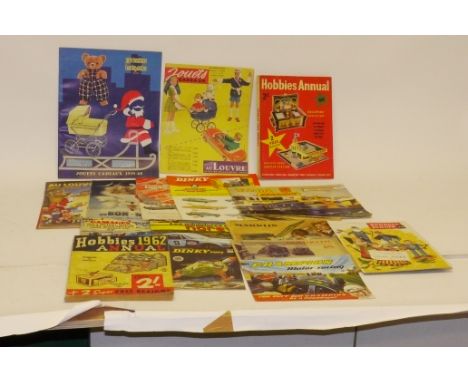 Pre and Post-war Toy and Train Catalogues and Advertising, A collection of  Continental and British examples including French