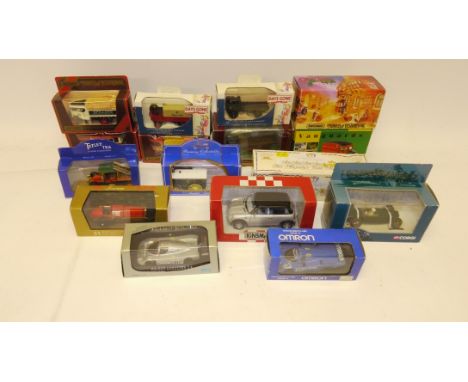 Vintage and Modern Vehicles, A collection of boxed models private, commercial and competition vehicles, mostly 1:43 scale, in