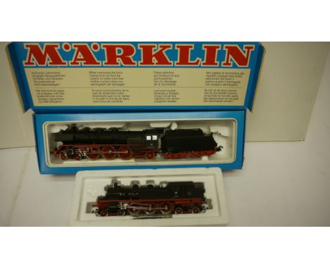 Marklin-Hamo HO Gauge (2-rail) German (DB) Steam Locomotives, comprising ref 8385, a class 003 Pacific no 003-160-9, with ref