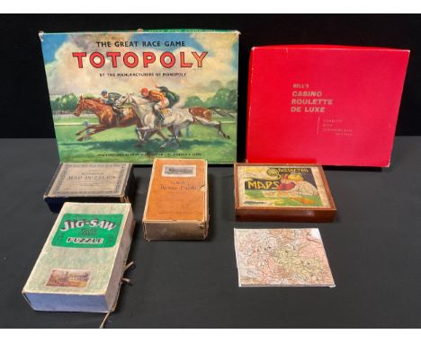 Toys &amp; Games - Chad Valley Jigsaw puzzles, GWR King George V;  Stationary Engines, Bacon's Maps, Canada &amp; Australia (