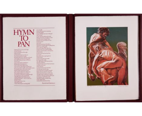 Durand (Andre).- Crowley (Aleister) Hymn to Pan, one of 85 copies, 10 silkscreen prints by Andre Durand, signed and numbered 