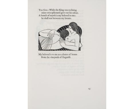 Gill (Eric).- Song of Songs (The) called by many the Canticle of Canticles, number 171 of 750 copies on handmade paper, print