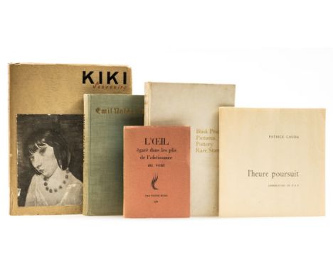 [Prin (Alice)], "Kiki de Montparnasse". Les Souvenirs de Kiki, preface by Foujita, plates and illustrations, cracking to gutt