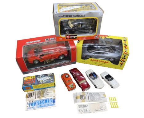 Mixed lot vintage toy cars  to include various Corgi toys; James Bond 007 Toyota 2000GT complete with both men, packet, instr