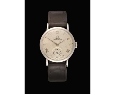 A Stainless Steel Wristwatch, signed Omega, Chronometer, ref: 2364-6, circa 1946, (calibre 30T2) lever movement signed and nu