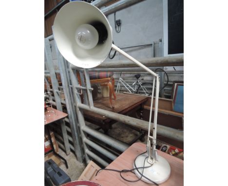 An angle poised lamp