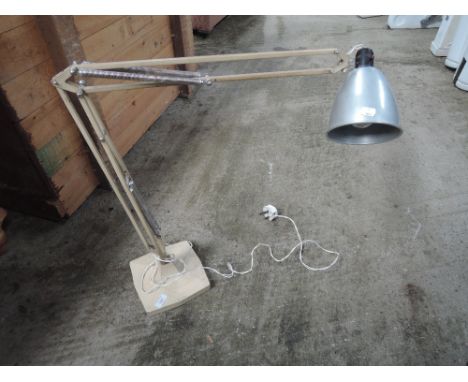 An angle poised lamp 