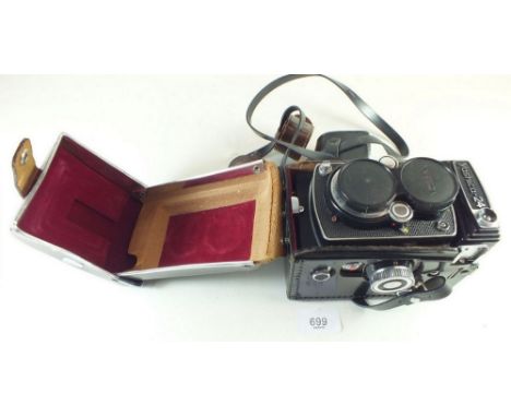A Yashica twin  lens Reflex camera 