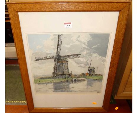 After Figura - In Holland, colour etching, 33x36cm