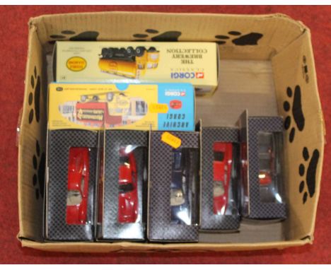 A small box of boxed modern issue diecast, to include Collezione Ferrari 348TS, Corgi Classics The Brewery Collection etc