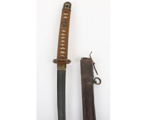 WW2 Japanese Army Officers Sword Katana, blade 64.4cms, signed with 5 characters and struck with the Seki Arsenal stamp, regu