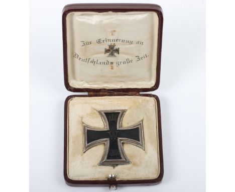 Deluxe Pattern Cased 1914 Iron Cross 1st Class, superb example produced in 935 silver with stamping to the reverse of the awa