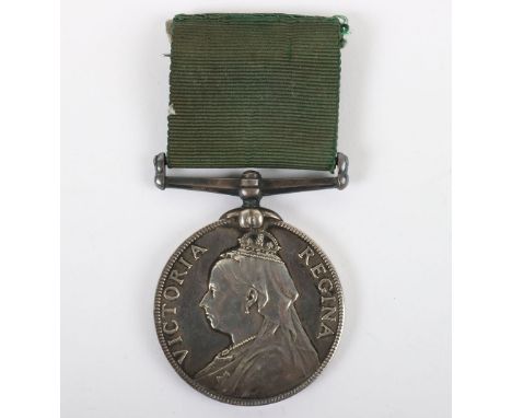 Victorian Volunteer Long Service Medal to the Tynemouth Volunteer Artillery, engraved naming “GUNR. JOHN GAIR T.V.A.”, medal 