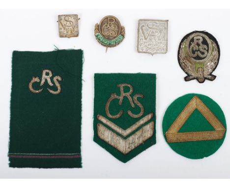 Pre WW2 Czechoslovakian Badges and Insignia, including metal and cloth insignia. Including Odveden army recruit badge. Variou