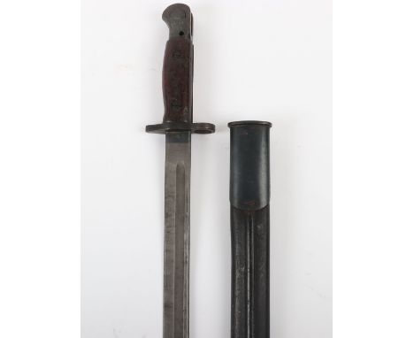 5th Border Regimentally Marked 1907 Bayonet by Sanderson, good example with the pommel having drilled oil hole and stamped “T