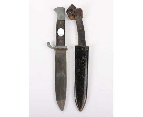 Third Reich Hitler Youth Boys Dagger by Arthur Schuttelhofer, good example of a late issue Hitler Youth boys dagger with two 