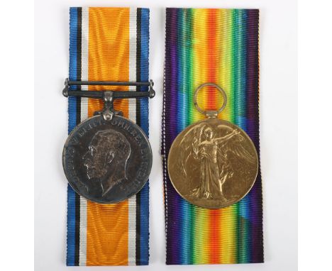 1916 Battle of the Somme Killed in Action Medal Pair to the 24th (2nd Sportsman’s) Battalion Royal Fusiliers, British War and