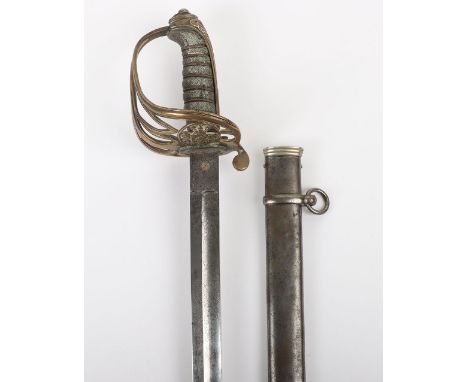 Scarce Victorian 1845 Pattern Infantry Officers Sword to A. R. HOLBROOK, 5th Hampshire Rifle Volunteers, regulation blade by 