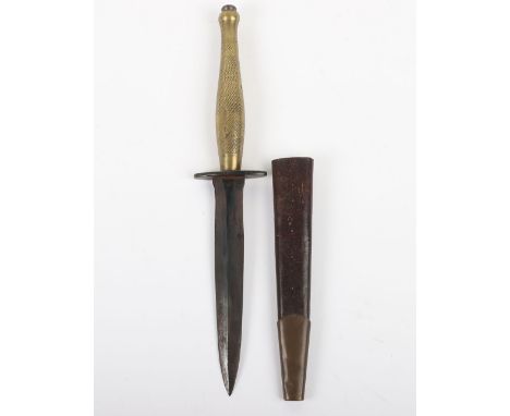 WW2 British 2nd Pattern Fairbairn Sykes (F.S) B2 Commando Knife, good used example of the popular combat knife used by the Br