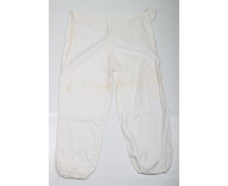 WW2 British Snow Suit Over Trousers, pair of the over trousers for the camouflage snow suit. Complete with size label with 19