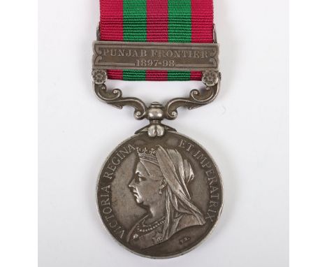 Victorian Indian General Service Medal 1895-1902 38th Bengal Infantry, Indian Army, medal with single clasp, Punjab Frontier 