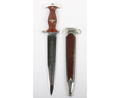 Third Reich SA (Sturmabteilung) Dress Dagger by Gebrüder Christians, Christianswerk, Solingen, good example with light brown 