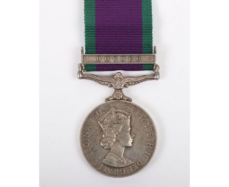 Elizabeth II General Service Medal 1962 Gurkha Army Service Corps, example with single clasp BORNEO awarded to “21138968 DVR 