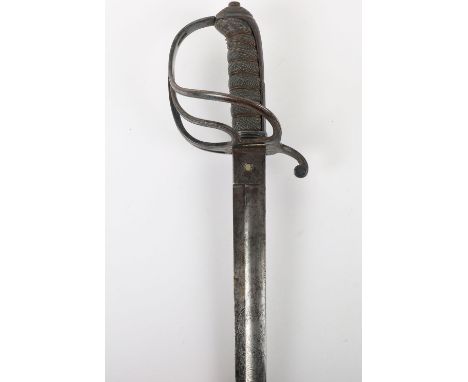 Scarce Victorian Officers Sword of the 1st Hampshire Artillery Volunteers, blade etched with regimental title, devices and sc