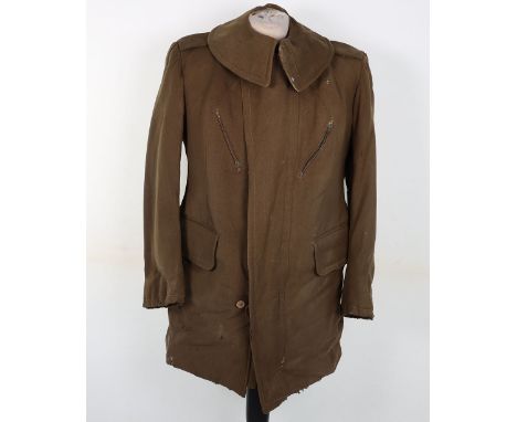 Very Unusual WW2 Possible Airborne Related British Maternity Style Tunic Produced for Extreme Cold Weather, produced in a fin