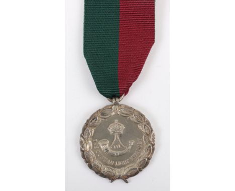 An Unusual Silver Great War Regimental Medal of Appreciation for the 3rd Battalion Durham Light Infantry, hallmarked silver m