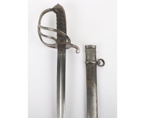 Scarce Victorian Officers Sword of the 1st Hampshire Artillery Volunteers, regulation blade by Kenning etched with regimental