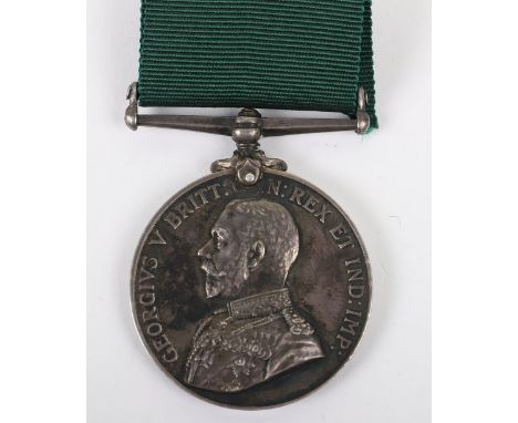 George V Colonial Auxiliary Forces Long Service Medal Argyll Light Infantry, medal with engraved naming, “Bandsman A ROLLANDS