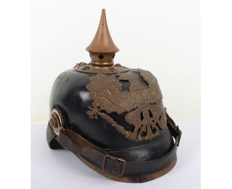 Imperial German Other Ranks Named and Regimentally Marked Pickelhaube to Infantry Regiment Nr 25 (1st Rhenish Von Lutzow) &am