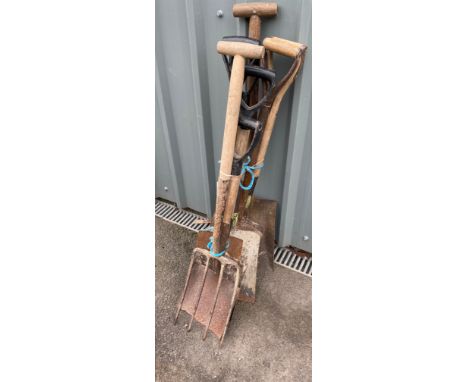 Selection of assorted garden tools 