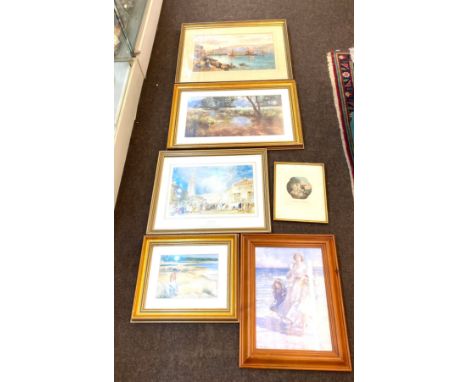 Large selection of vintage and later prints/ pictures largest measures 29 by 19 inches 