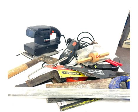 Large selection of vintage and later tools to include- spanners, hammers, grinders etc 
